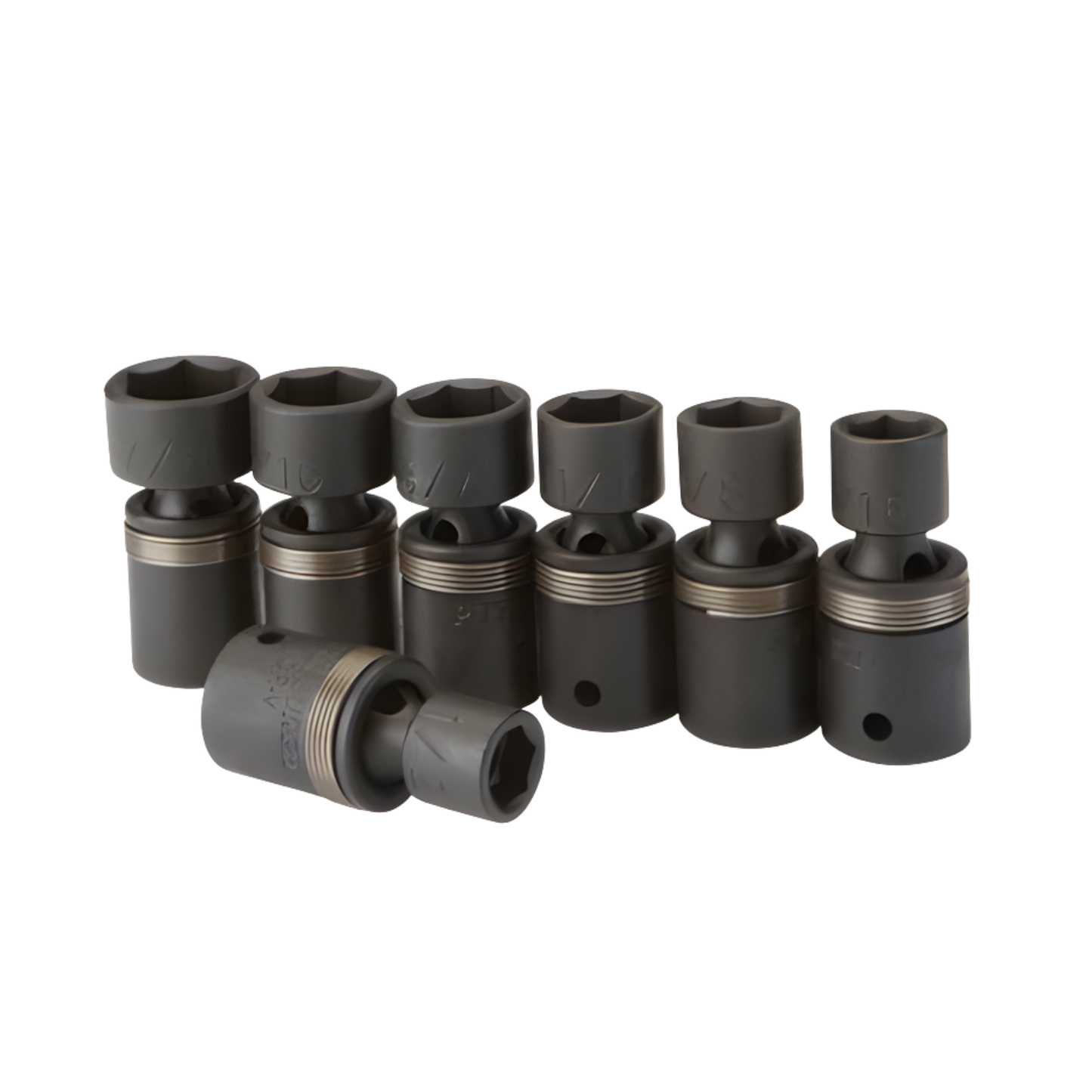 ½ IN. PITTSBURGH SAE IMPACT SWIVEL SOCKET SET, 7 PIECES