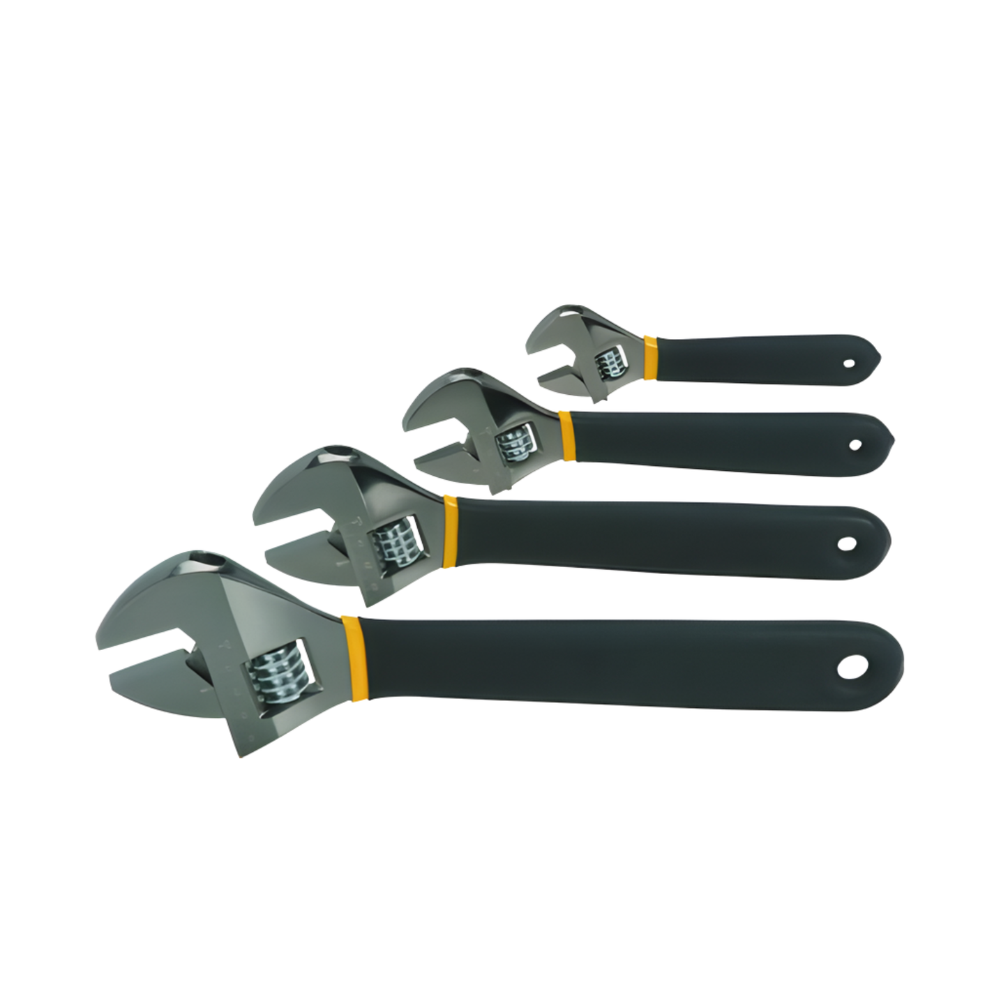 PITTSBURGH ADJUSTABLE WRENCH SET, 4-PIECE