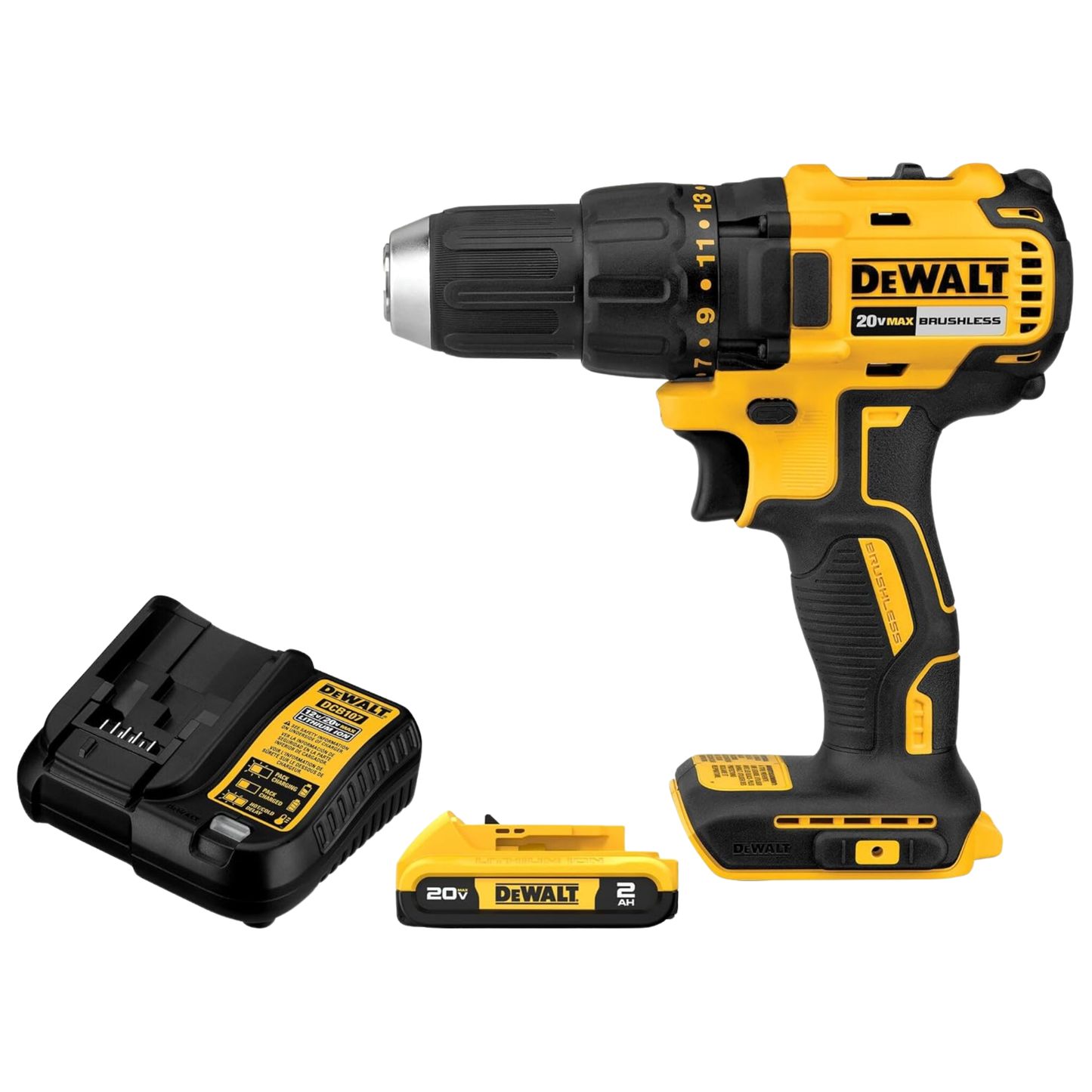 DEWALT TALADRO INALÁMBRICO DE 20 V MAX, 1/2 PULGADA (DCD777D1)