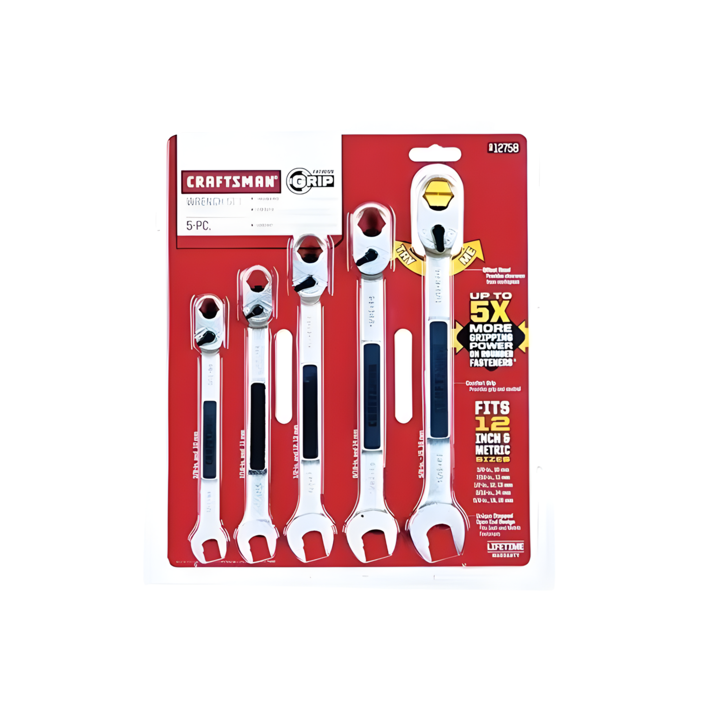 CRAFTSMAN WRENCH SET, 5 PIECES