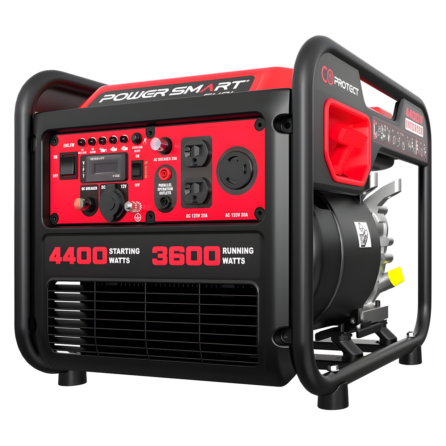 POWERSMART GASOLINE PORTABLE GENERATOR, 4300W WITH 120V INVERTER TECHNOLOGY