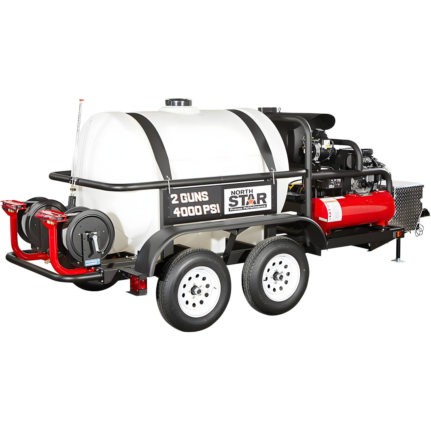 NORTH STAR ELECTRIC 157595, AGUA CALIENTE MONTADA EN REMOLQUE, 4000 PSI