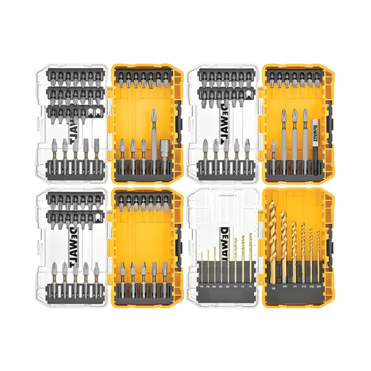 DEWALT JUEGO DE PUNTAS DE DESTORNILLADOR DE AGARRE RESISTENTE (110 PIEZAS DE TALADRO/BROCA) (DWA110SET)