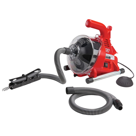 RIDGID POWERCLEAR - KIT DE MÁQUINA DE LIMPIEZA DE DRENAJE PARA BAÑERAS, DUCHAS Y FREGADEROS