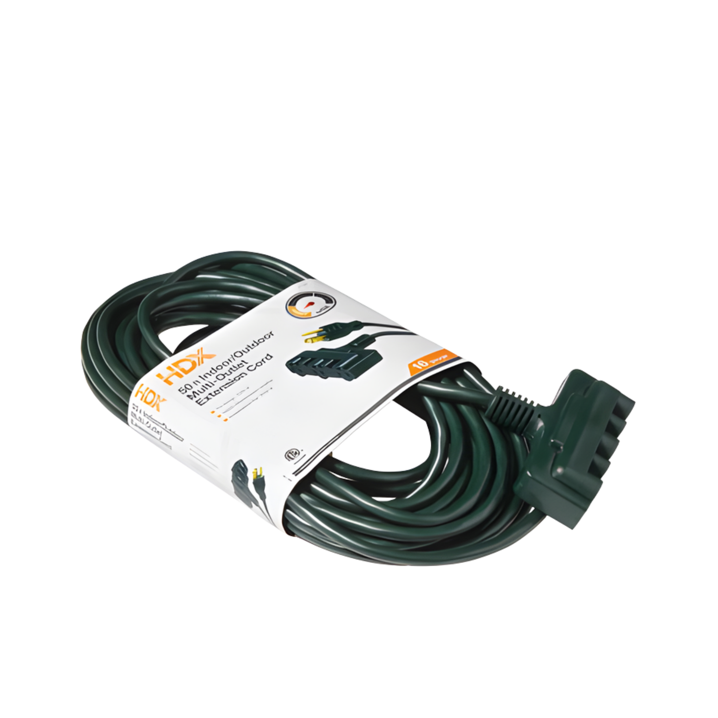 EXTENSIÓN ELÉCTRICA HDX, 16/3 50 PIES VERDE