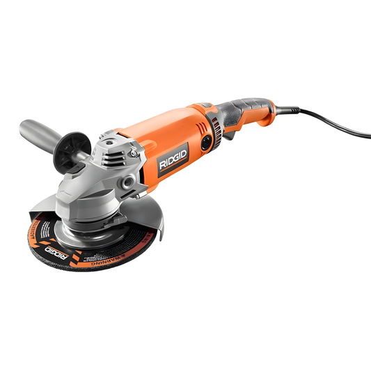 ESMERIL ANGULAR RIDGID CON MANGO GIRATORIO DE 7 PULGADAS Y CABLE DE 15 A