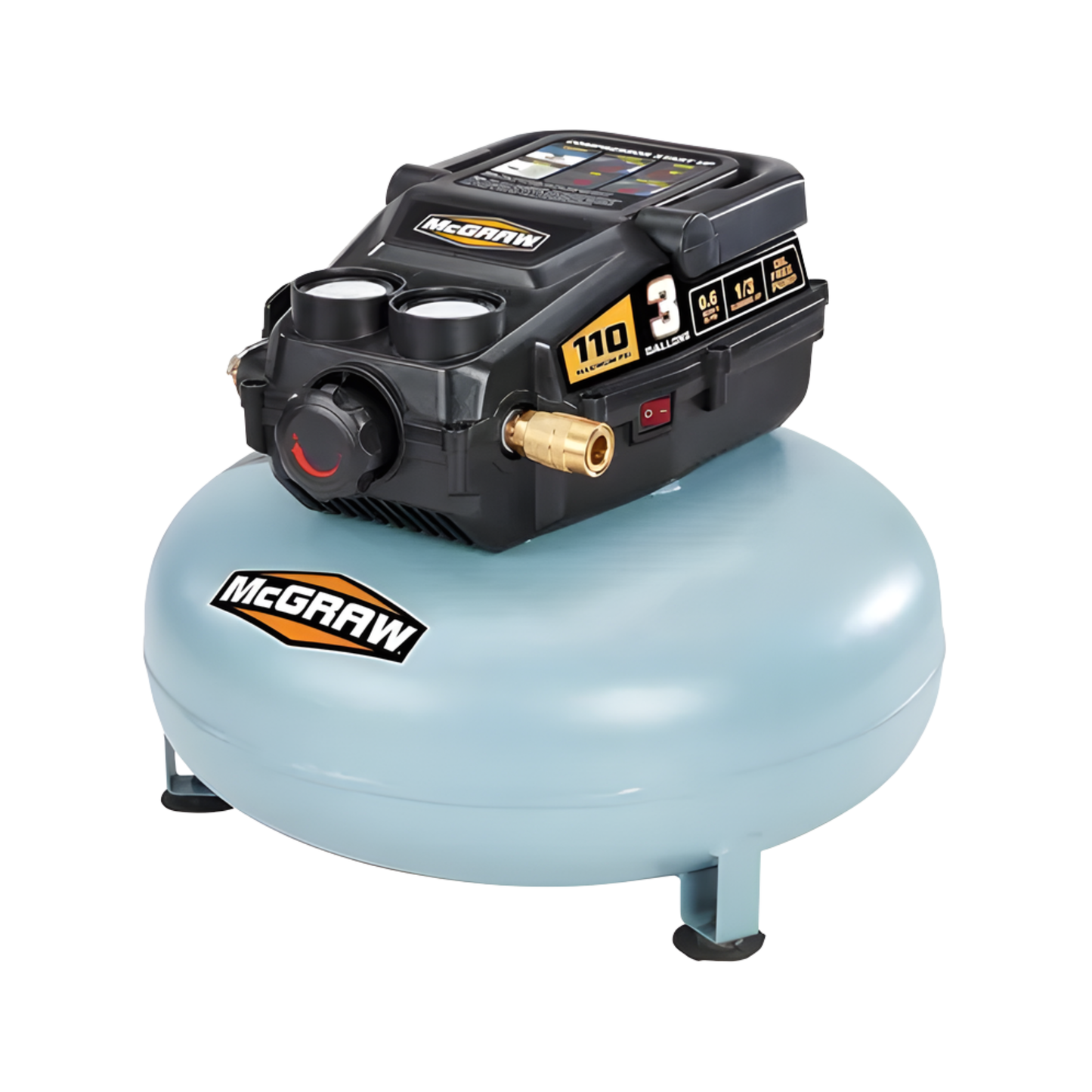 MCGRAW 3 GALLON 1/3 HP 2.6 CFM ELECTRIC AIR COMPRESSOR