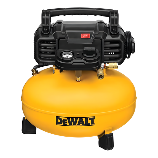 COMPRESOR DE AIRE ELÉCTRICO DEWALT, 6 GALONES, 1.5 HP, 2.6 CFM