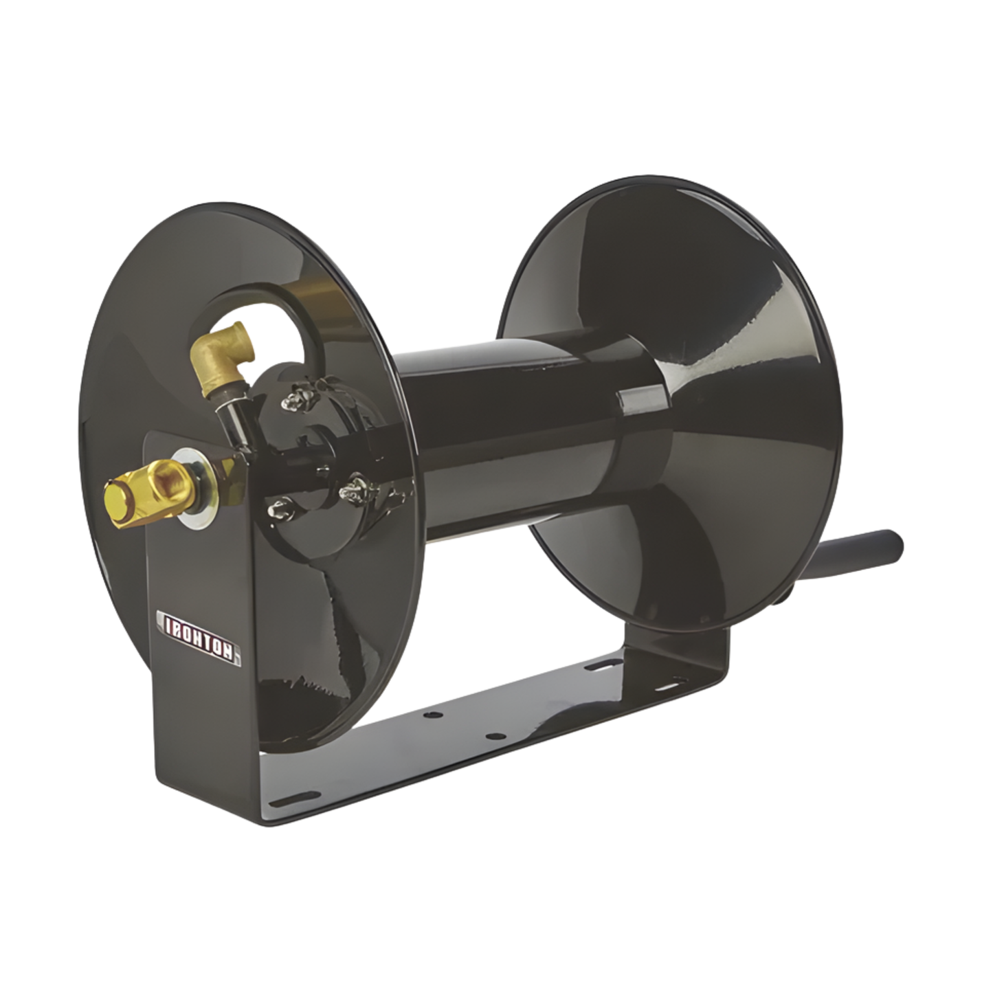 CARRETE DE MANGUERA DE AIRE IRONTON — SOSTIENE 3/8 PULG. X 100 PIES MANGUERA, MÁX. 300 PSI