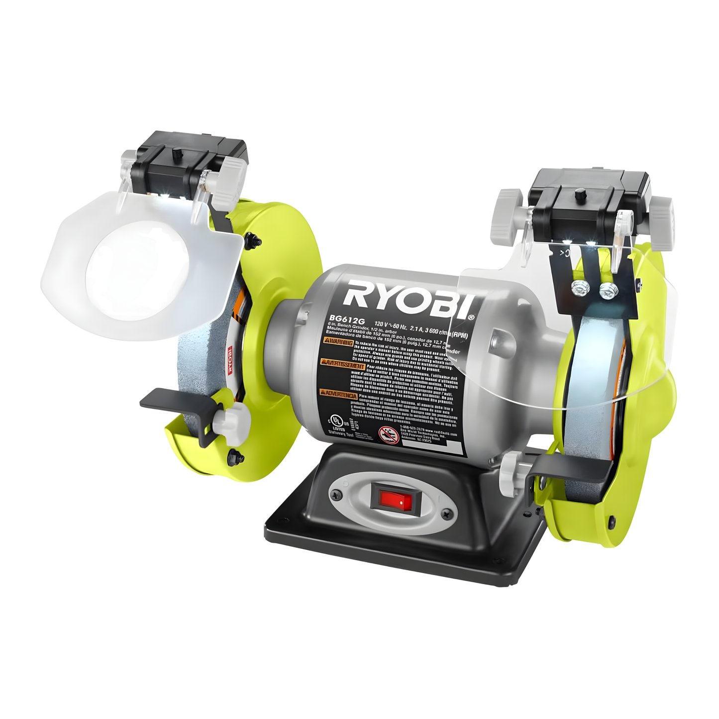 ESMERIL ANGULAR DE 6” Y 2,1 AMP CON LUCES LED