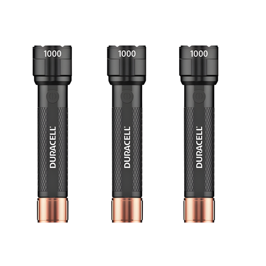 LINTERNA LED DURACELL 1000 LUMENS 4AAA